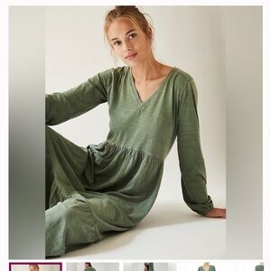 Anthropologie Olive Long Sleeve Dress